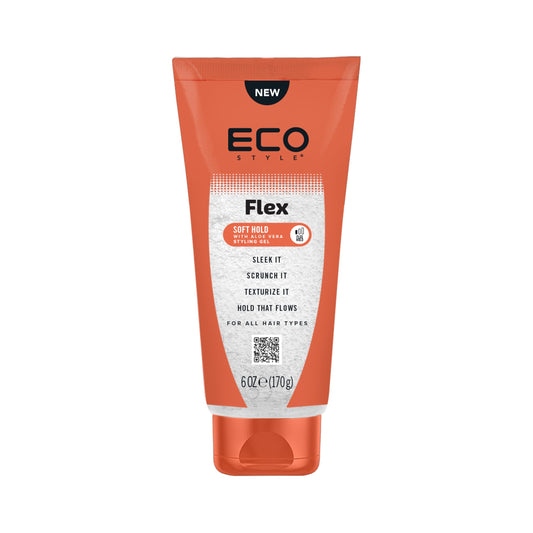 Eco Style Flex Hold Soft Gel with Aloe - Lightweight Alcohol-Free Hair Gel for Shine, Moisture & Control, Defines Curls & Smooths Edges, For All Hair Beauty & Personal Care Eco Style