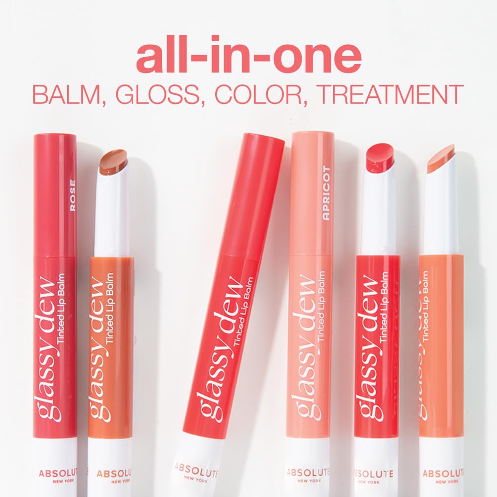 Absolute New York Glassy Dew Tinted Lip Balm (MLGD04 Apricot) Beauty and Personal Care Absolute New York