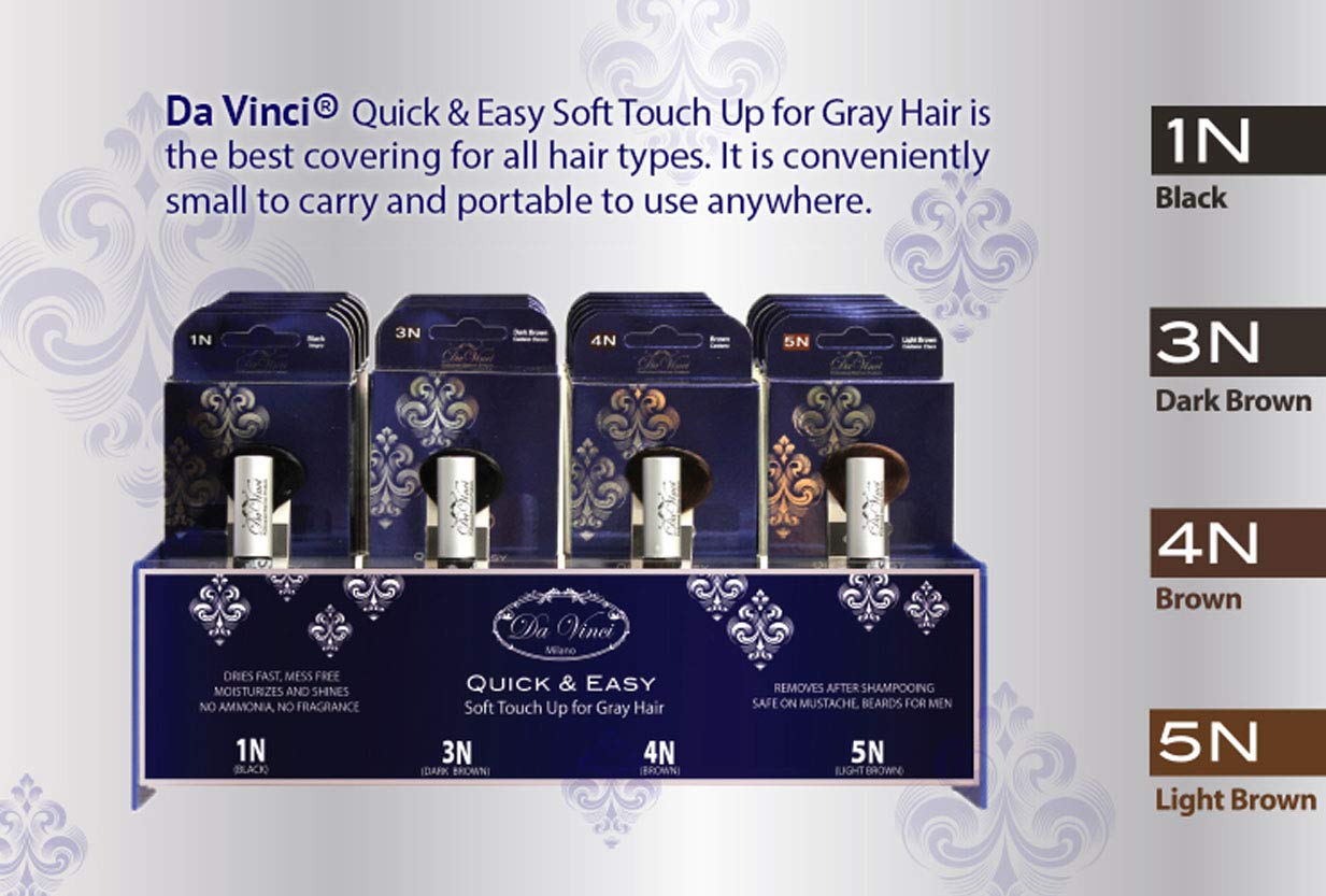 Da Vinci Daily Quick & Easy soft touch up for Gray Hair (3N Dark Brown) Beauty & Personal Care da Vinci