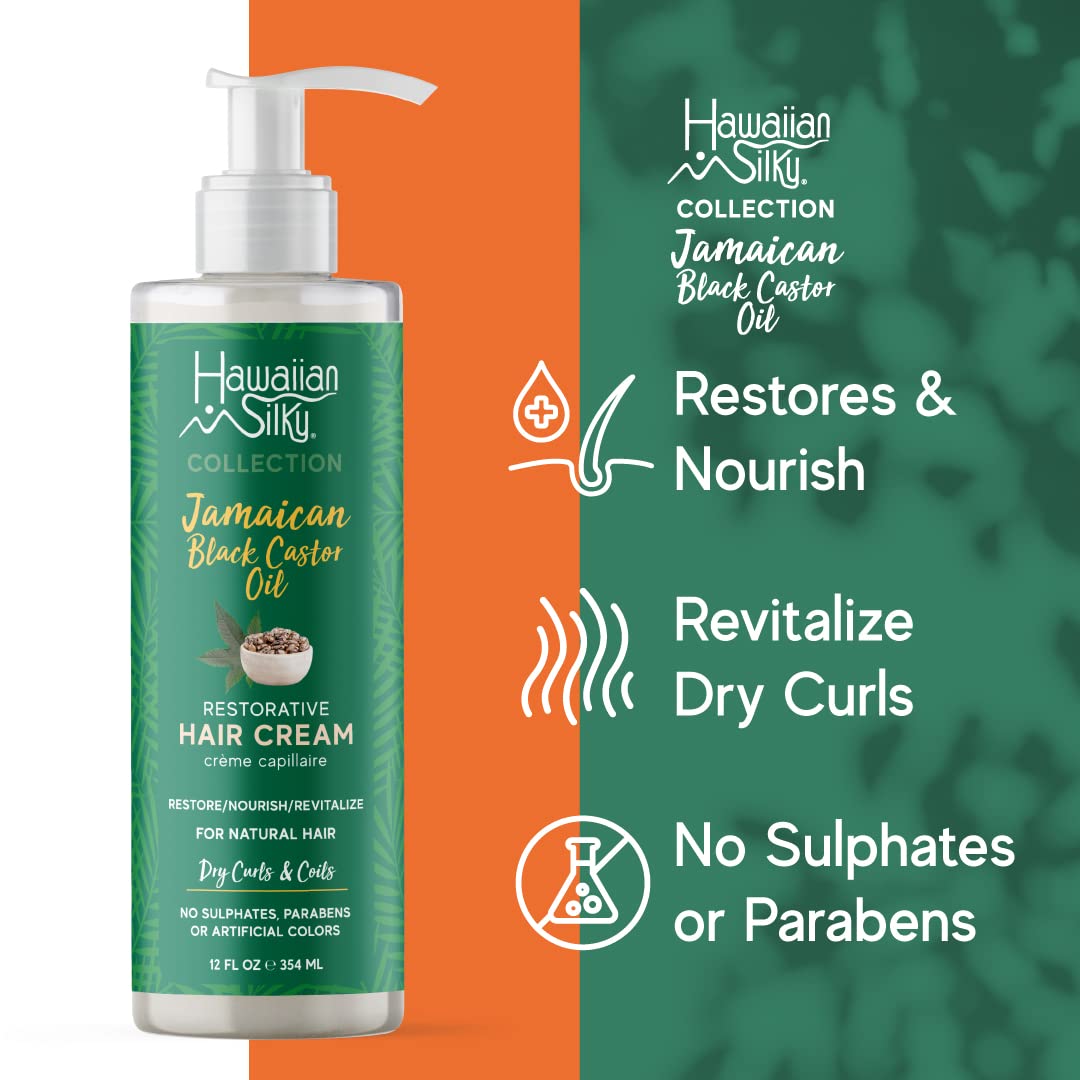 Hawaiian Silky Jamaican Black Castor Oil Collection Restorative Hair Cream Beauty & Personal Care Hawaiian Silky