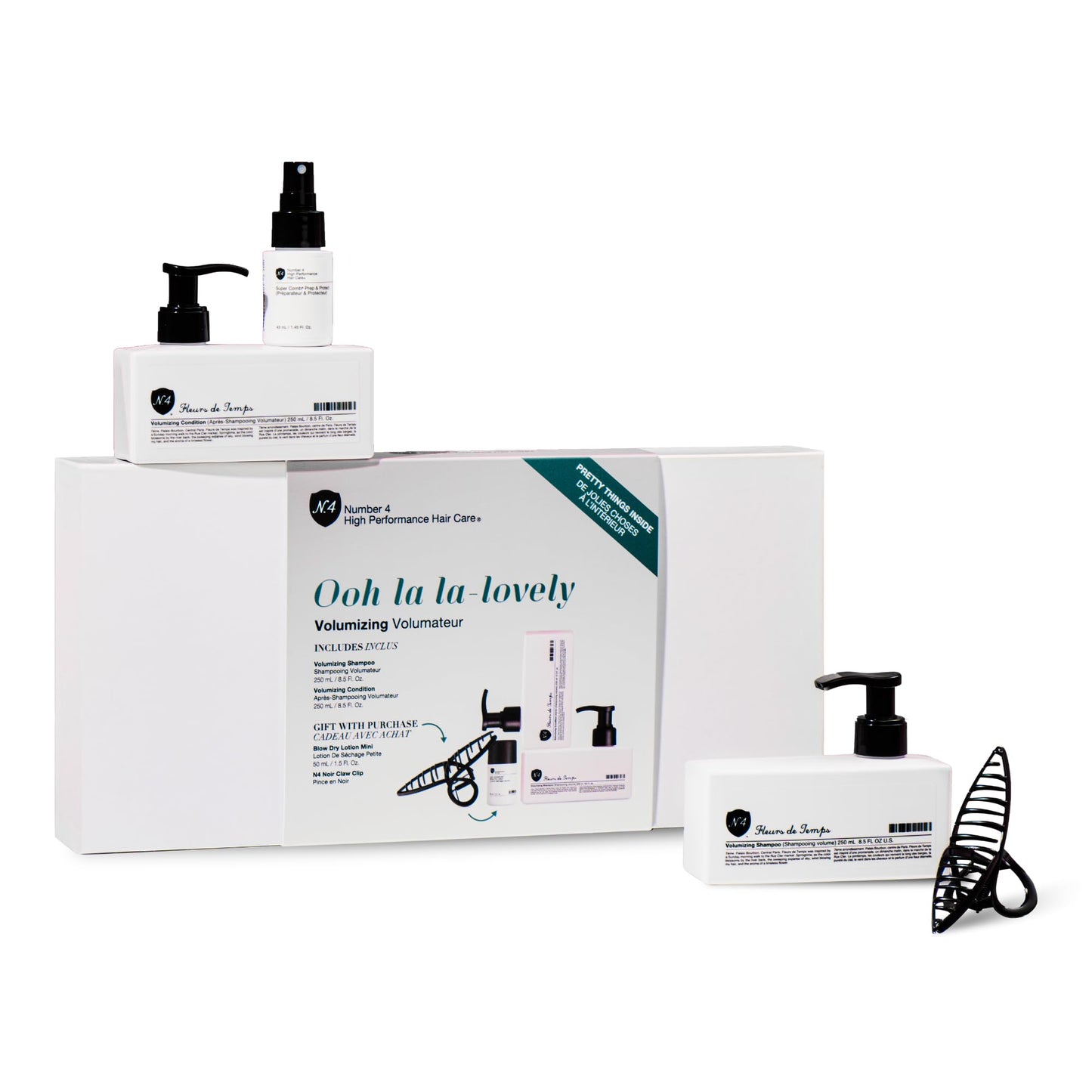 Number 4 Volumizing Gift Set - Lightweight Shampoo, Conditioner & Styling Products for Fine or Flat Hair - Sulfate-Free, Vegan, Color-Safe Hair Care Beauty & Personal Care Number 4
