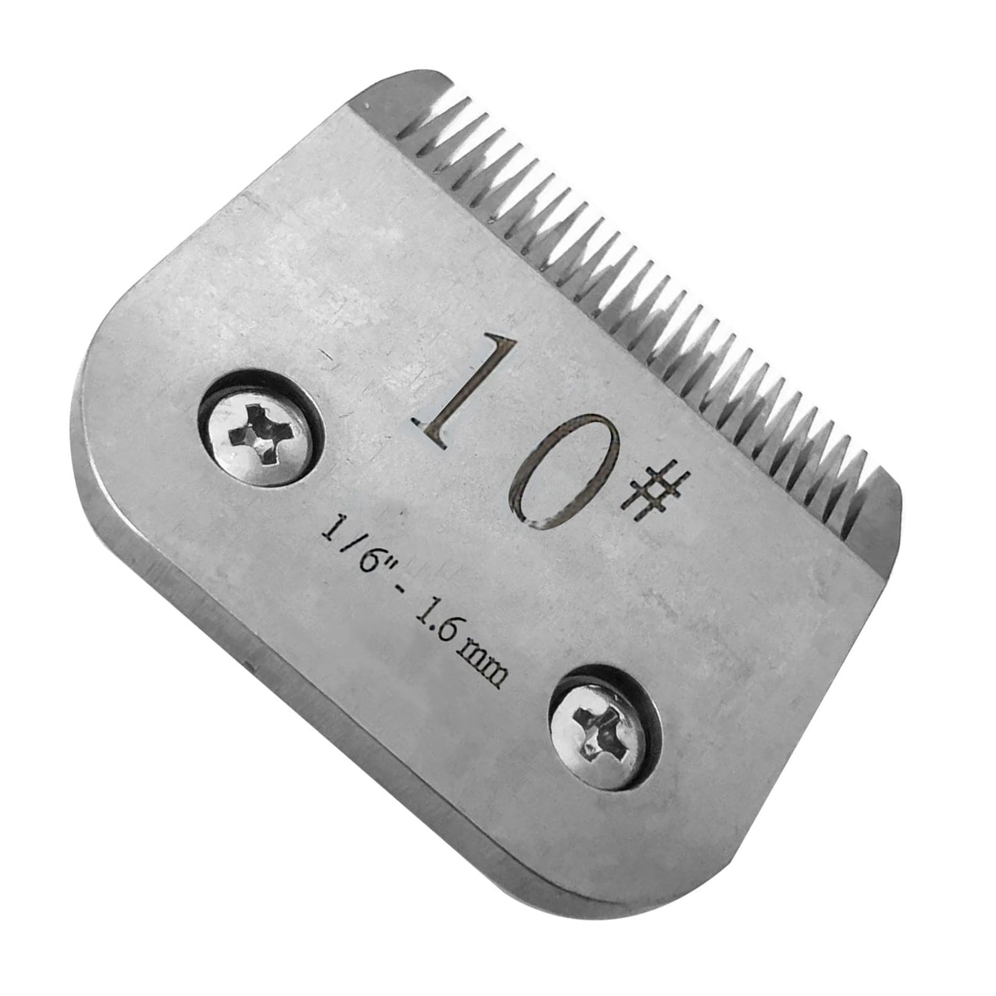 DBEIXIWEI Stainless Steel Pet Grooming Clipper Blade 10F# 1/6" Detachable Electric Trimmer Blade Suitable for Andis AG, AGC, BDC Beauty and Personal Care DBEIXIWEI