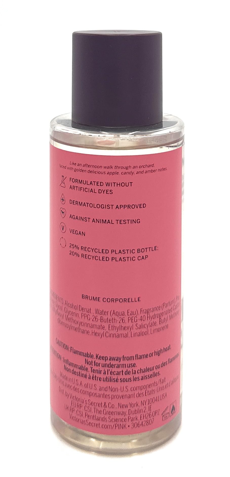 Victoria's Secret Pink Fragrant Body Mist Apple Dream 8.4 Fl Oz