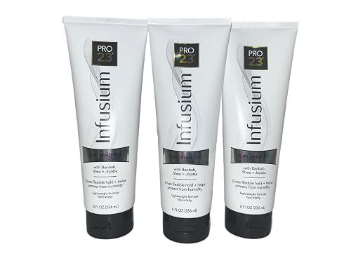 INFUSIUM 23 Curl Hold Gel with Baobab, Shea, and Jojoba - 8oz., White ((Pack of 3)) Beauty & Personal Care INFUSIUM 23