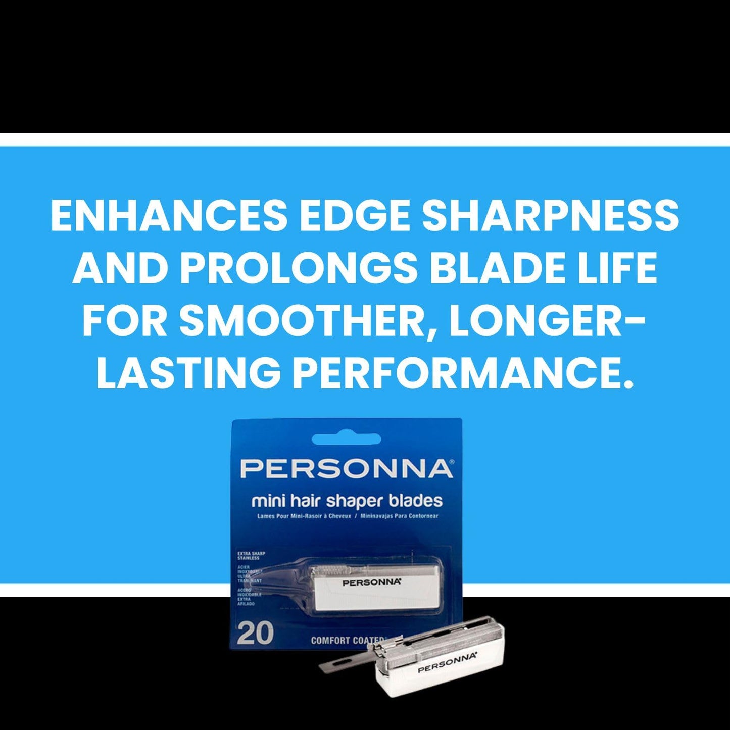 Personna Mini Hair Shaper Injector Blades - Extra Sharp Stainless Steel - 20-pack - 60-0230-NUPC Beauty and Personal Care AccuTec