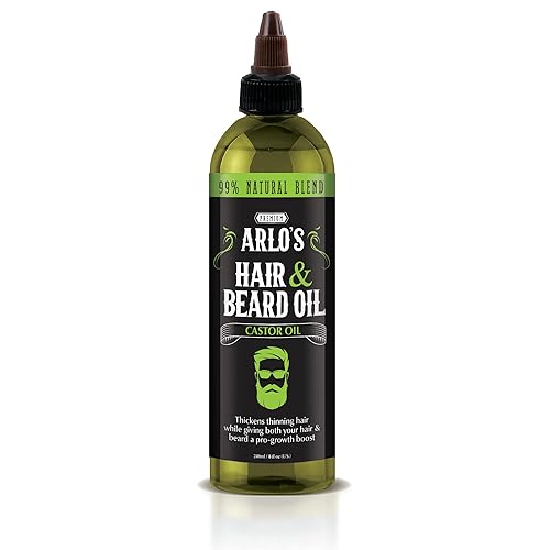 Arlo's Hair and Beard Oil with Castor Oil 8 oz. - Hair Oil, Mustache Oil and Beard Oil Growth Beauty & Personal Care Arlo's