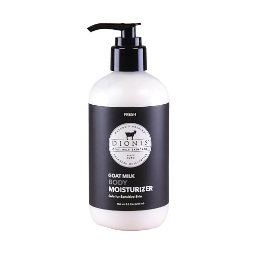 Dionis Goat Milk Lotion - Moisturizing Body Lotion for Dry Skin, Sensitive Skin Safe, Lightweight Non-Greasy Formula, Lotion Pump - Fresh 8.5 oz Beauty & Personal Care Dionis