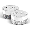 MARBLERS Twinkle Face & Body Glitter Duo [Holo Galaxy & Silver] 0.36oz (10g) | Non-Toxic | Vegan | Cruelty-Free | Eyeshadow, Nail Polish, Nail Art | Beauty & Personal Care MARBLERS