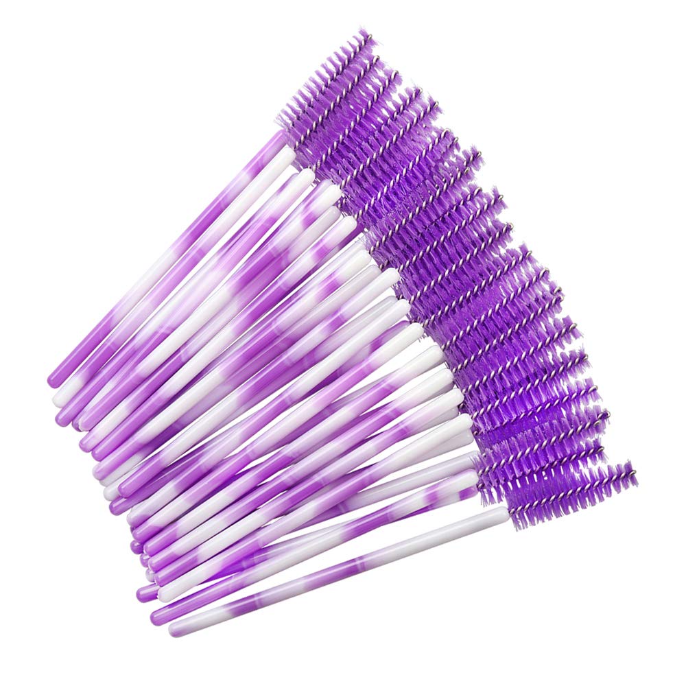 300 Pack Mascara Wands Disposable Eyelash Brush for Extensions Lash Applicators Tool Kit, Deep Purple Beauty & Personal Care Mekupeu