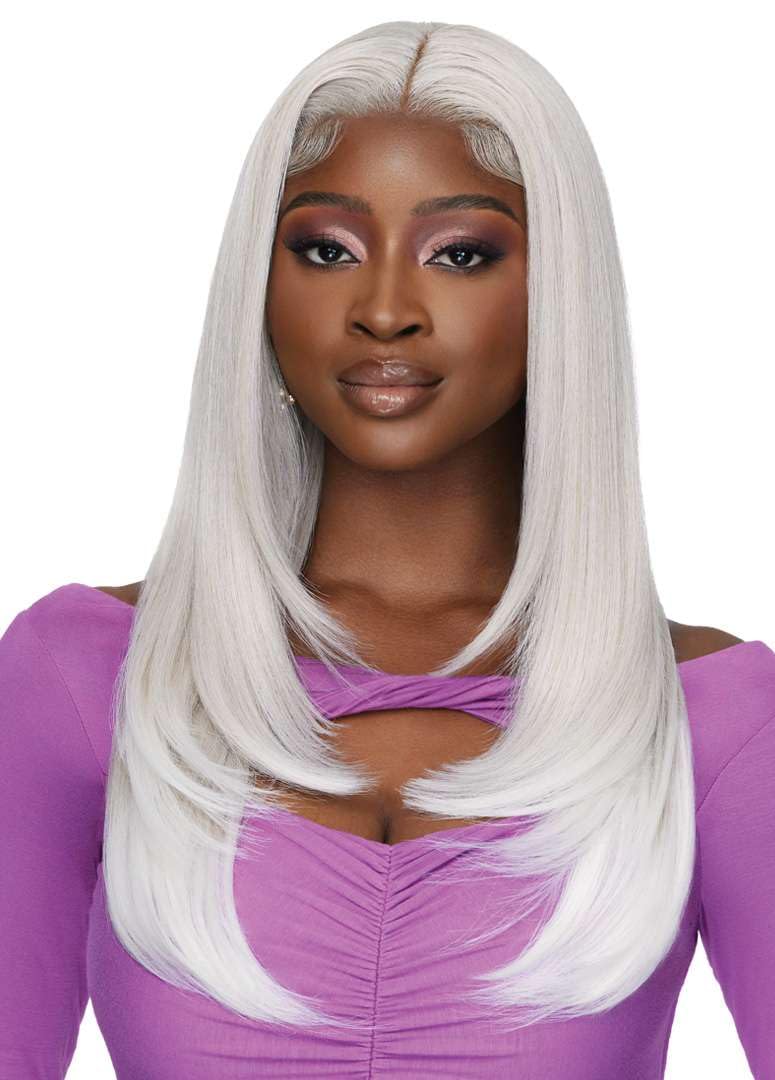 Outre Lace Front Wig - Perfect Hair Line 13X4 - Swoop Series - Swoop 1 (DRFF AMBER SUNSET)