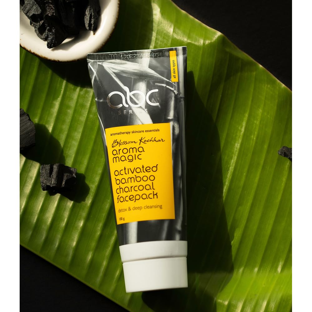 Aroma Magic Activated Bamboo Charcoal Face Pack | Deep Pore Cleansing & Skin Detox for All Skin Types | Removes Impurities, Controls Oil & Clears Acne Beauty & Personal Care Aroma Magic