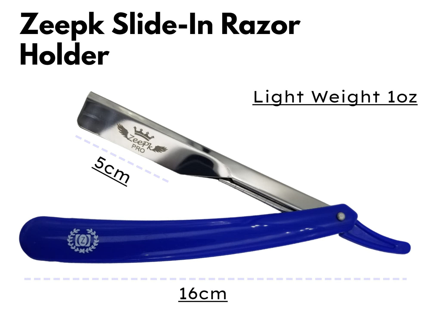Razors For Men Shave Straight Razor Shaving Rasierer Rasurar Cuchilla Maquina RED + 10 Blades Disposable (Blue) Beauty and Personal Care Liberty Supply