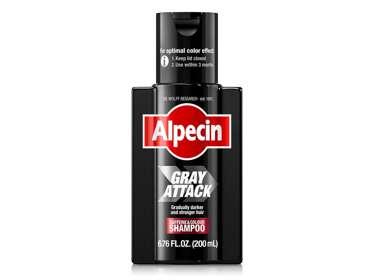Alpecin Gray Attack Black Hair Dye Color Shampoo