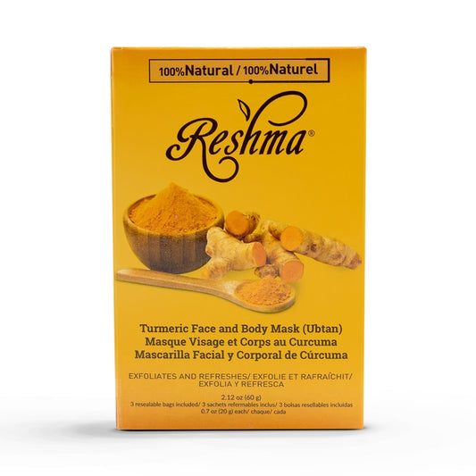 Reshma Beauty Turmeric Face Mask (Ubtan) | All Natural Ingredients - Barley Seed, Gram Seed, Turmeric, and Sandalwood | Brightening and Hydrating Mask Beauty & Personal Care Reshma Beauty
