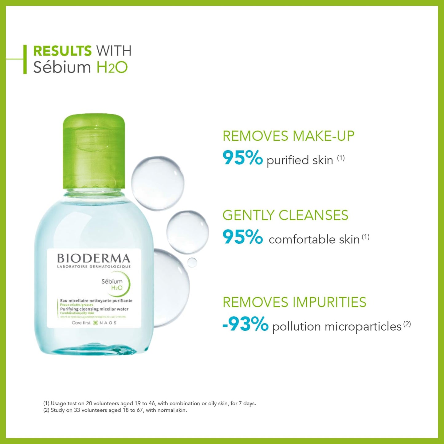 Bioderma - Sébium H2O - Micellar Water - Face Cleansing and Makeup Remover - Micellar Water for Combination to Oily Skin Beauty & Personal Care Bioderma