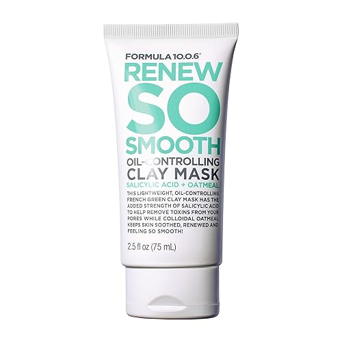 FORMULA 10.0.6 - Renew So Smooth Oil-Controlling Clay Mask 2.54 fl oz (75ml) Beauty & Personal Care FORMULA 10.0.6