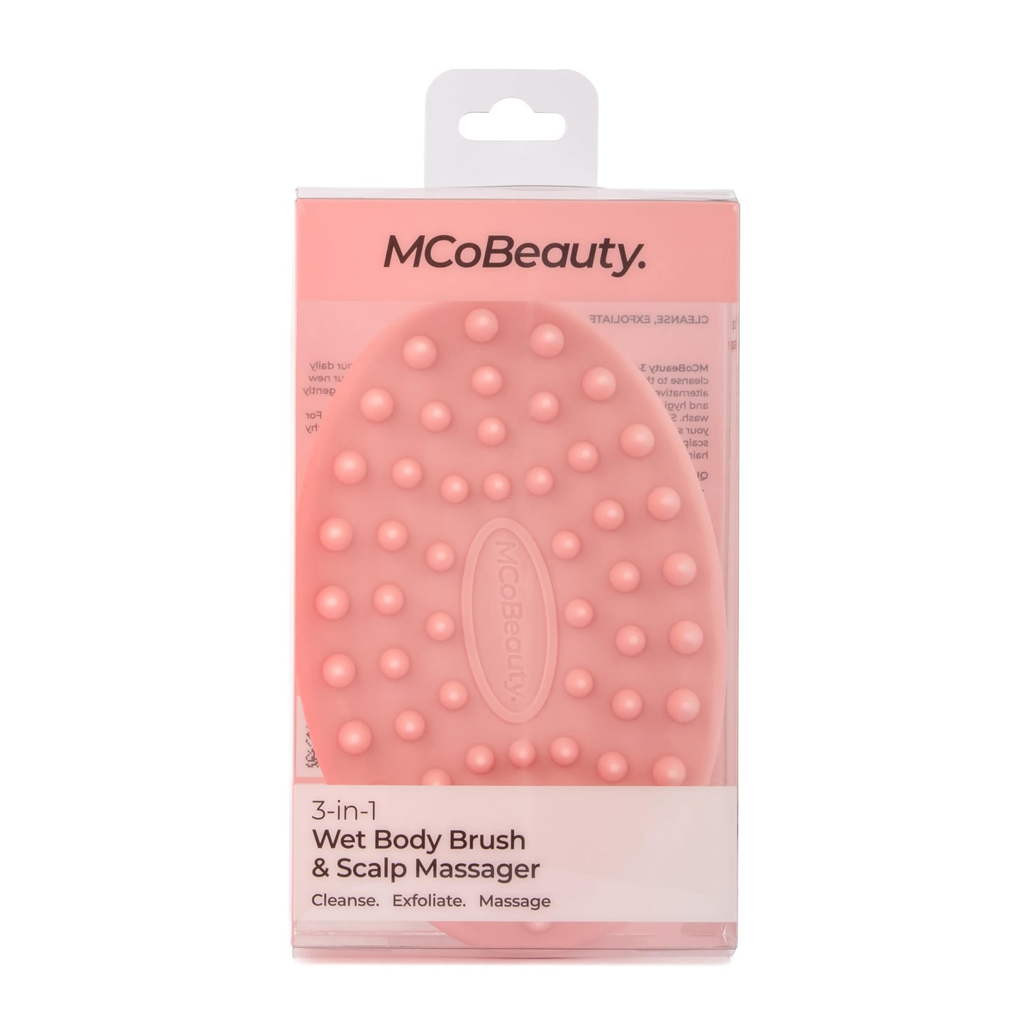 MCoBeauty 3-in-1 Wet Body Brush & Scalp Massager Dual-Sided Silicone Exfoliating Brush Beauty and Personal Care MCoBeauty