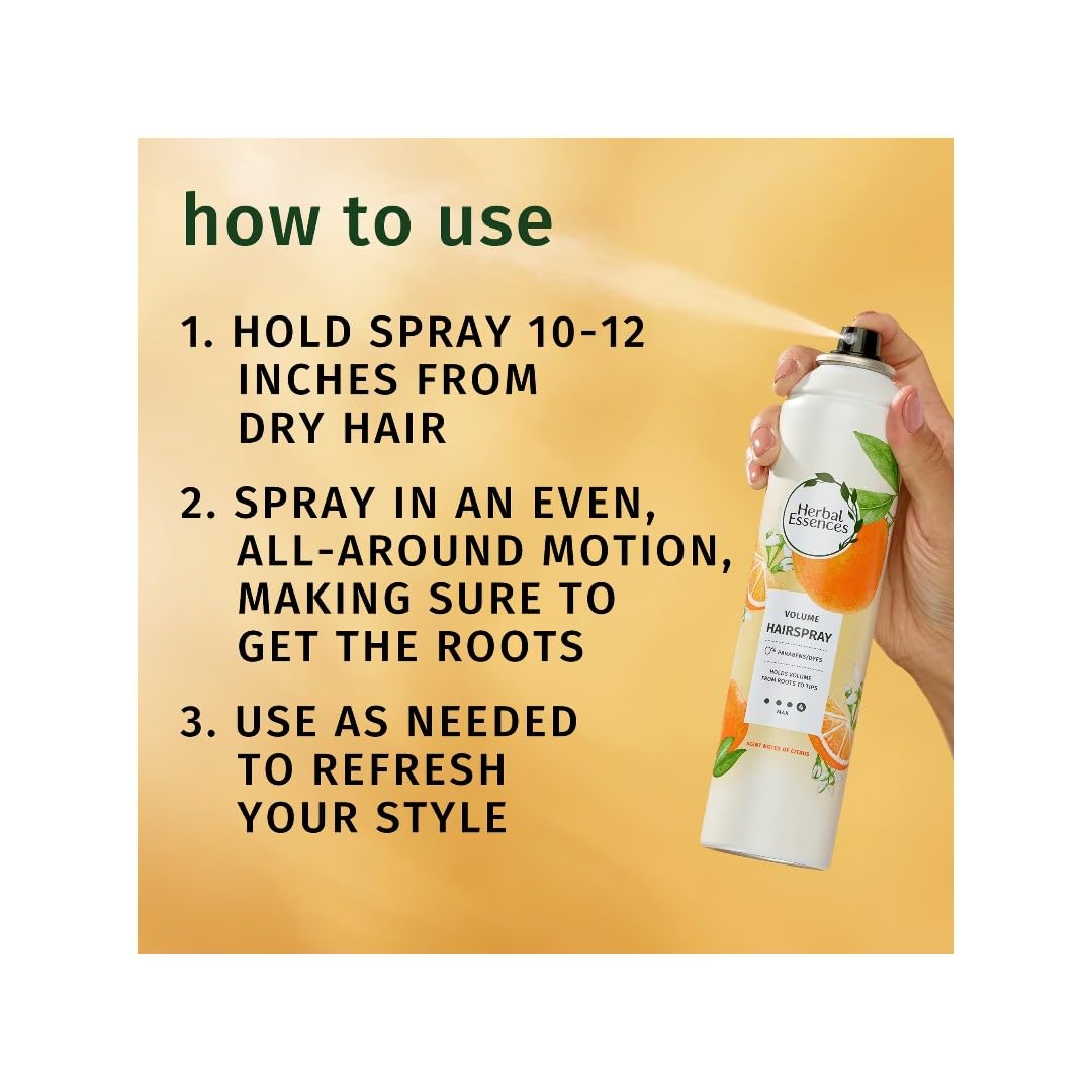 Herbal Essences, Volume Hairspray 4 Max Notes Of Citrus, 8 Ounce Beauty & Personal Care Herbal Essences
