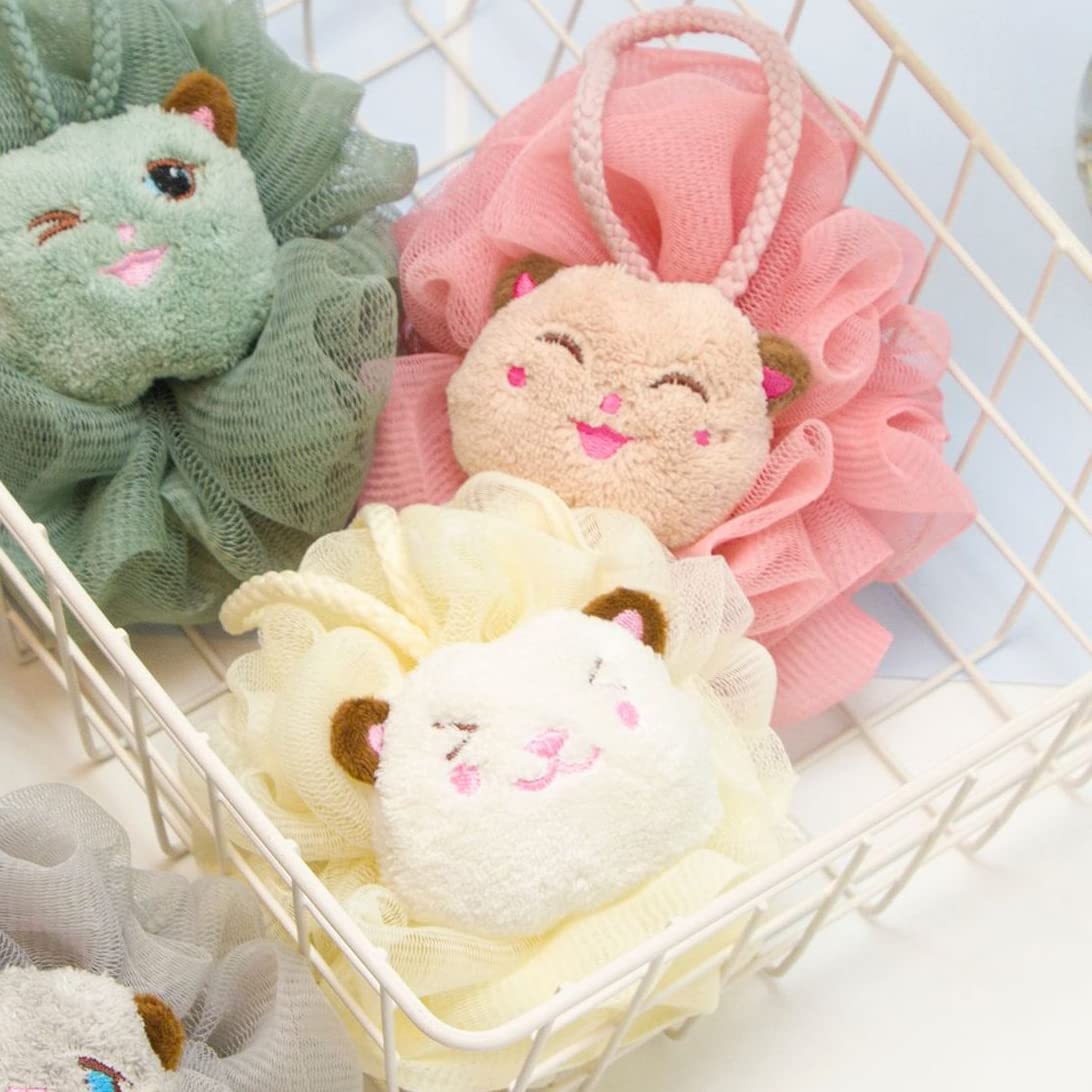 Cute Body Loofah Sponge Back Scrubber for Shower Loofah Women Anime Body Scrubber Cartoon Shower Loofah Baby Body Luffa Sponges Soft Large Loofah Body Beauty and Personal Care sailorsunny