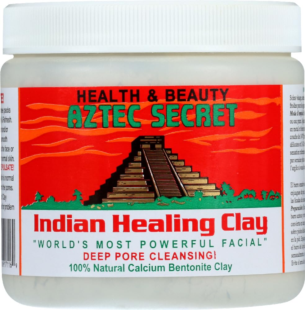 Aztec Secret Indian Healing Clay, Deep Pore Cleansing, Facial & Body Mask - The Original 100% Natural Calcium Bentonite Clay, 1 Pound - 3 Pack Beauty & Personal Care Aztec Secret