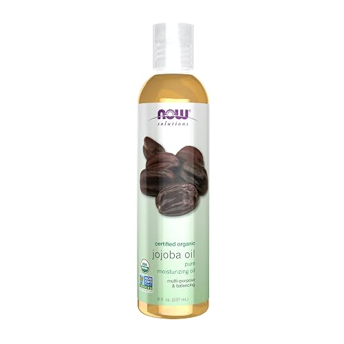 NOW Solutions, Organic Jojoba, Moisturizing Multi-Purpose Oil for Face, Hair and Body, 8-Ounce Beauty & Personal Care NOW Foods