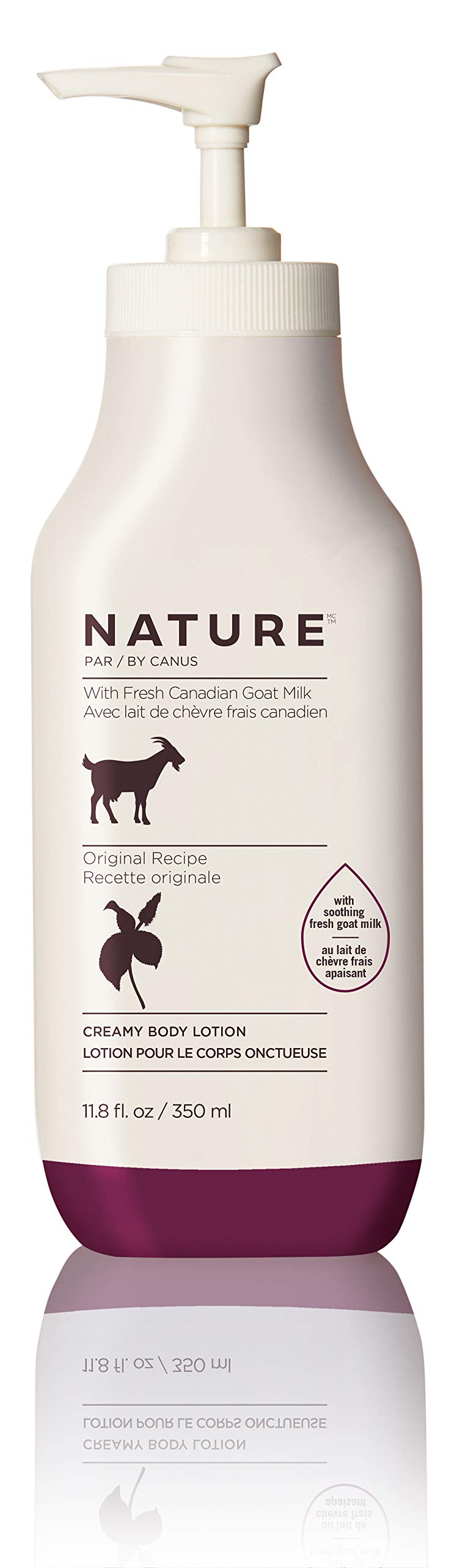 Nature by Canus Creamy Body Lotion, ORIGINAL, 11.8 Oz, With Smoothing Fresh Canadian Goat Milk, Vitamin A, B3, Potassium, Zinc, and Selenium Beauty & Personal Care Nature by Canus