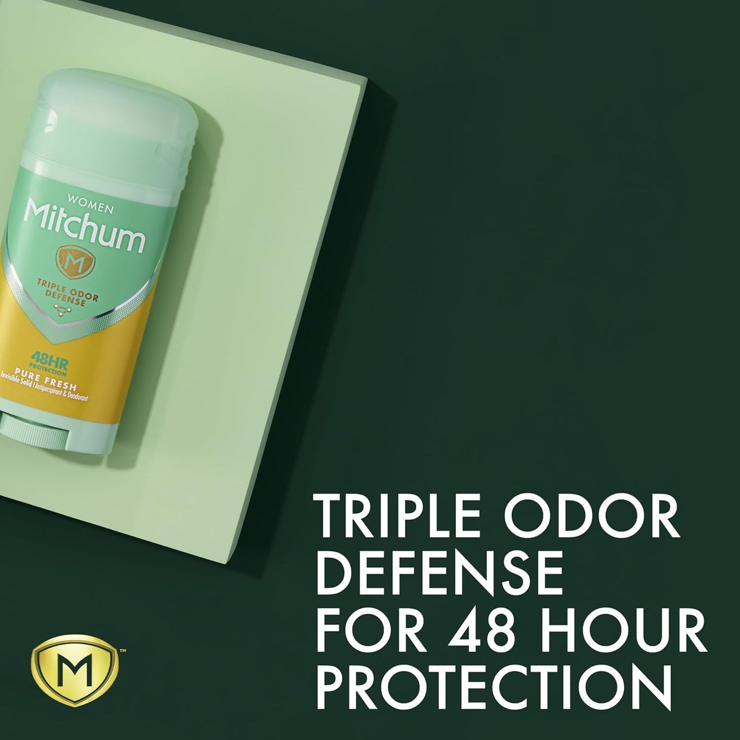 Mitchum Women Triple Odor Defense Invisible Solid 48HR Antiperspirant & Deodorant, Pure Fresh, 2.7 OZ - 8 Pack Beauty and Personal Care Mitchum