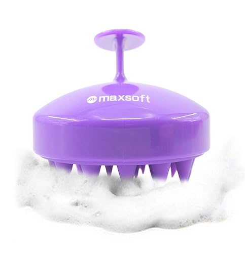 Maxsoft Hair Scalp Massager Shampoo Brush, Scalp Care Brush (Purple) Beauty & Personal Care Maxsoft