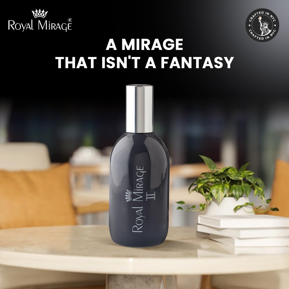 Royal Mirage II Eau de Toilette - Premium Citrus & Jasmine Fragrance Spray - 120ml (4 oz) Long-Lasting EDT - Authentic Heritage Scent Beauty & Personal Care Royal Mirage