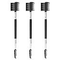 3pcs 3 Head Eyebrow Eyelash Shaper Eyelash Comb Double Head Brush Makeup Grooming Tool Cosmetic with 3 Different Spoolie Brushes for Separating Beauty & Personal Care MUIIGOOD