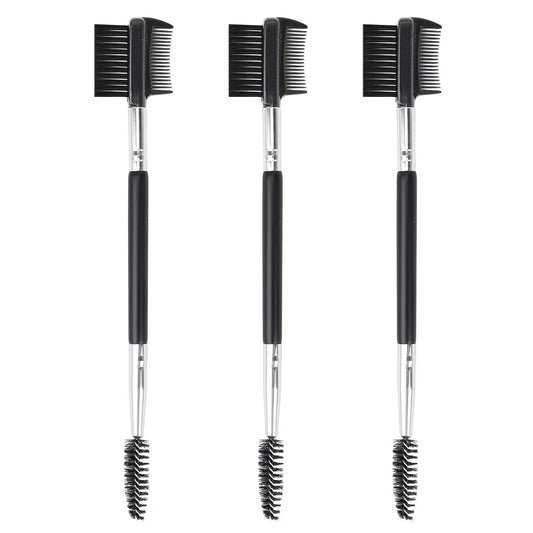 3pcs 3 Head Eyebrow Eyelash Shaper Eyelash Comb Double Head Brush Makeup Grooming Tool Cosmetic with 3 Different Spoolie Brushes for Separating Beauty & Personal Care MUIIGOOD