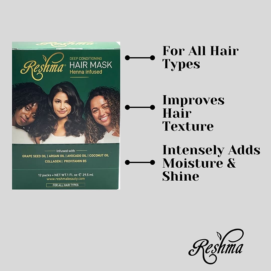 Reshma Beauty Deep Conditioning Hair Mask |Hair Treatment Infused with Collagen & Pro-Vitamin B5|Restorating & Nourishing for All Hair Types | (Pack Beauty & Personal Care Reshma Beauty