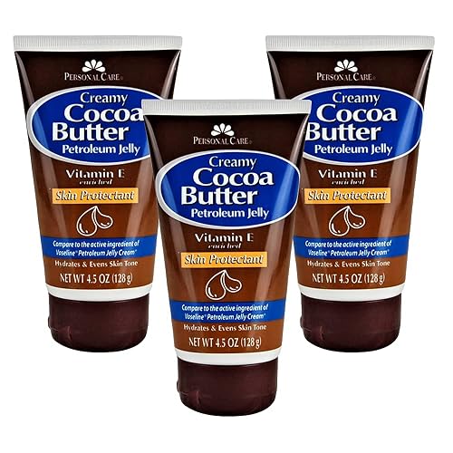 Personal Care Petroleum Jelly Vitamin E and Cocoa Butter Lotion 4.5 Oz (3 Pack) Vitamin E Cream for Skin with Cocoa Butter Cream Petroleum Jelly Tube Beauty & Personal Care personal care