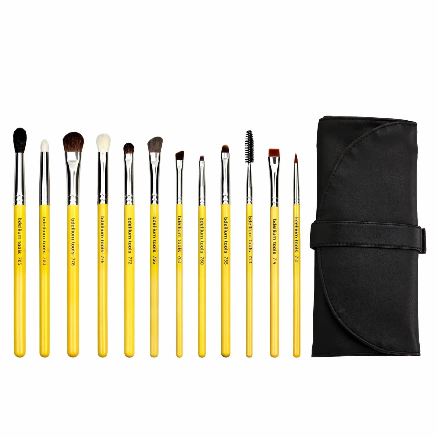 Bdellium Tools Professional Makeup Brush Studio - Eyes 12pc. Brush Set with Roll-Up Pouch Beauty & Personal Care BDELLIUM TOOLS