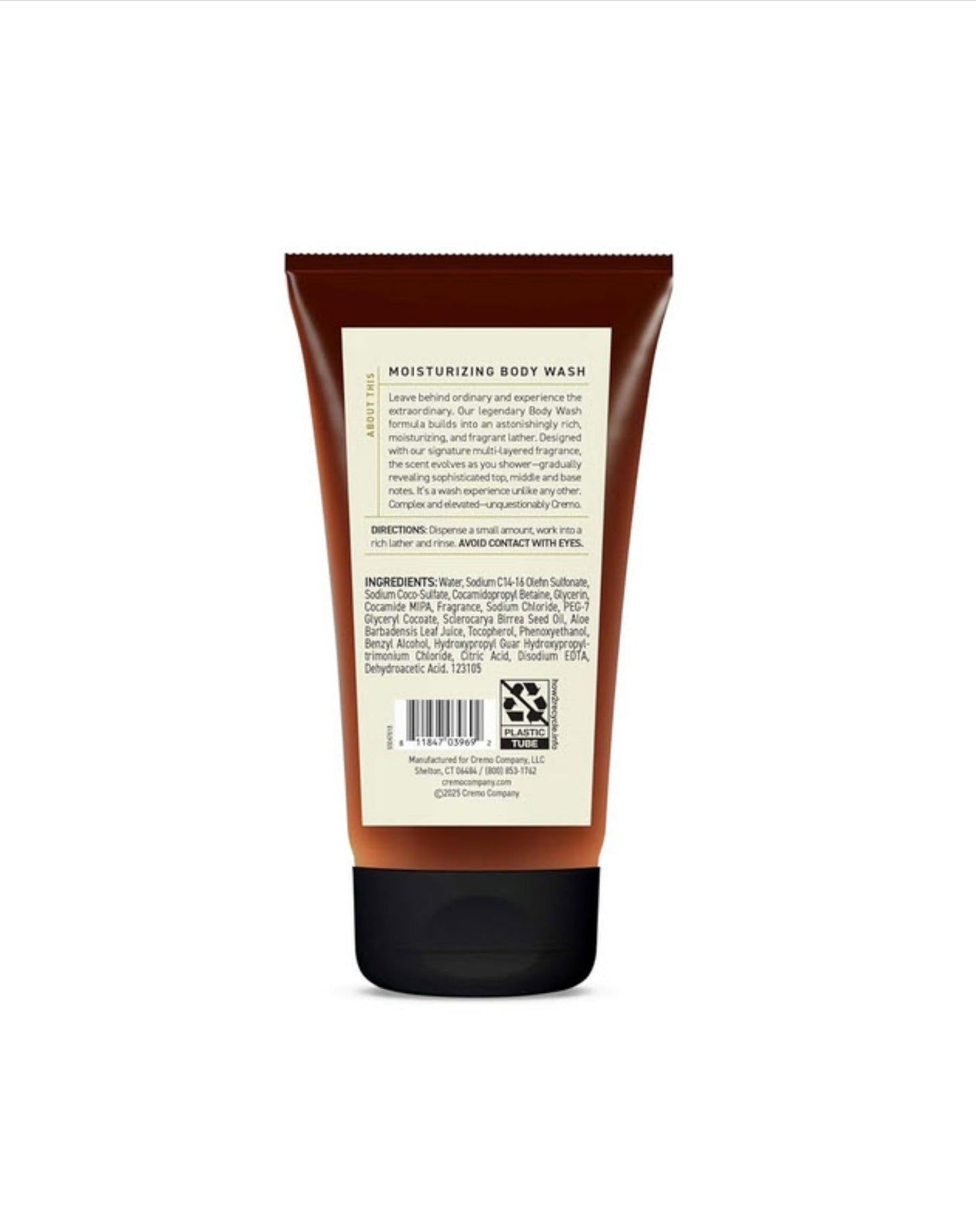 Cremo Rich-Lathering Italian Bergamot Travel Size Body Wash Men, Notes of Italian Bergamot, Neroli Blossom, and Fresh Vetiver, 3 Fl Oz Travel Beauty & Personal Care Cremo