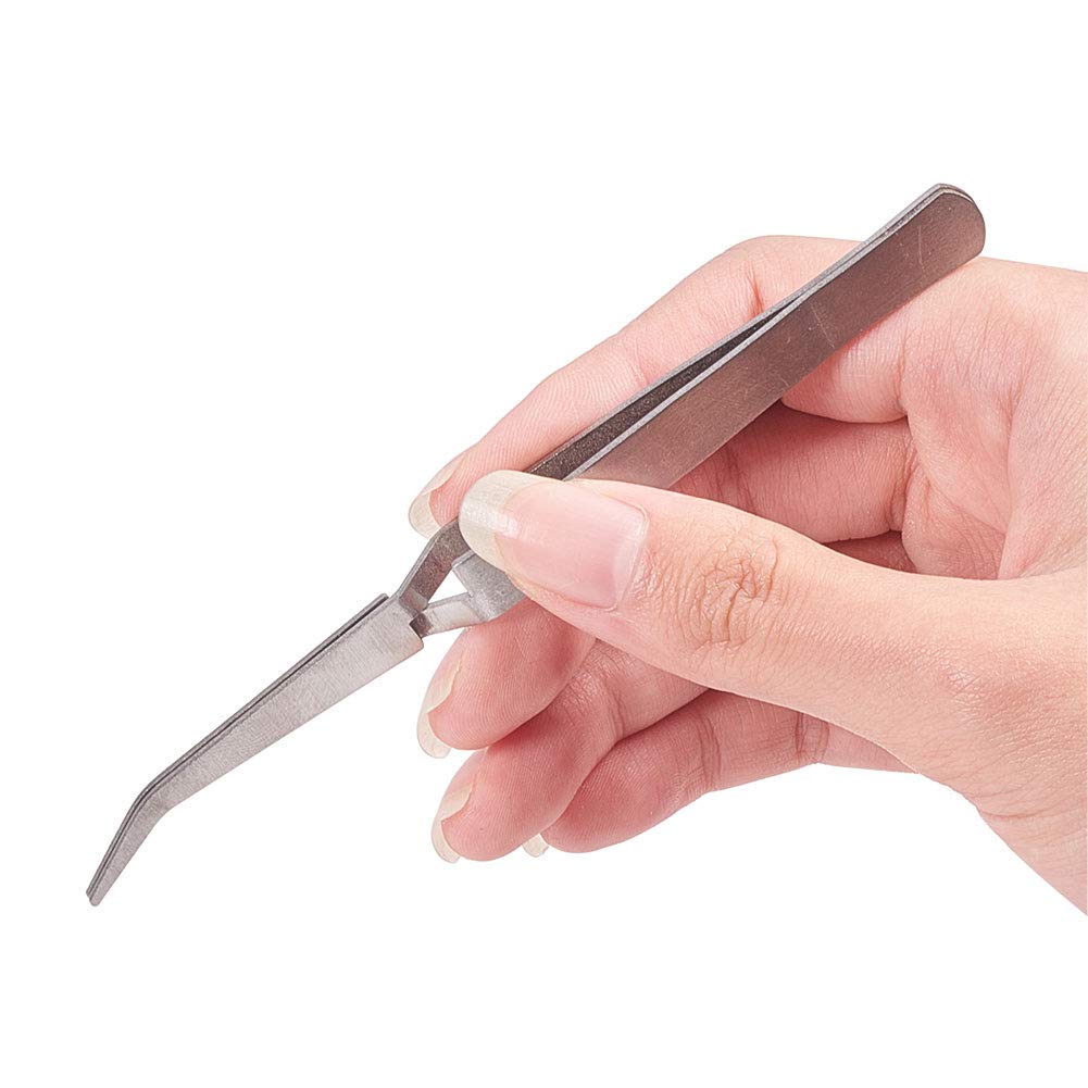WANDIC Precision Tweezers Set, 6 Pcs 2 Styles Stainless Steel Tweezers Repair Kit for Craft, Jewelry, Electronics, Laboratory Work Beauty & Personal Care WANDIC