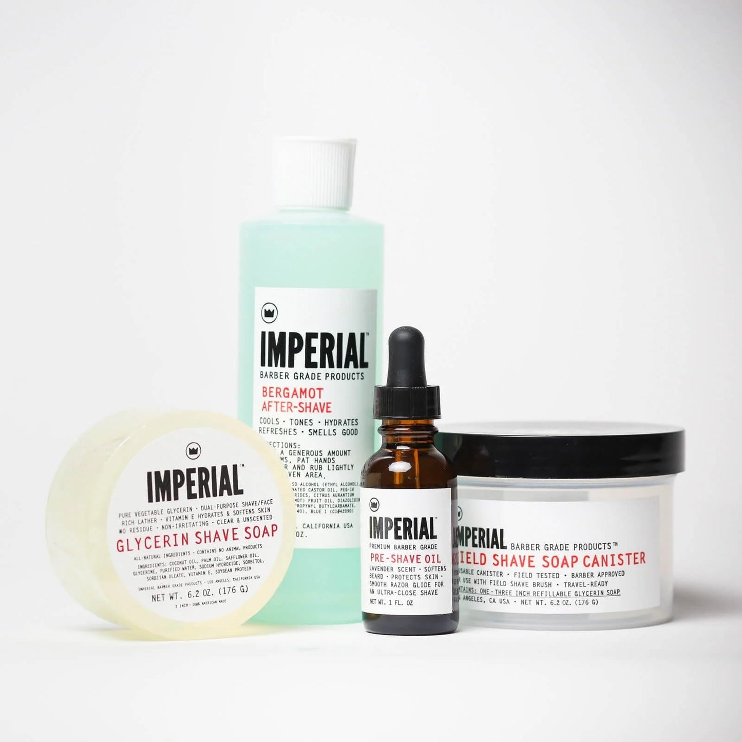 Imperial Barber Glycerin Soap Puck for Shave & Face Use, 6.2 oz Beauty and Personal Care Imperial Barber Grade Products
