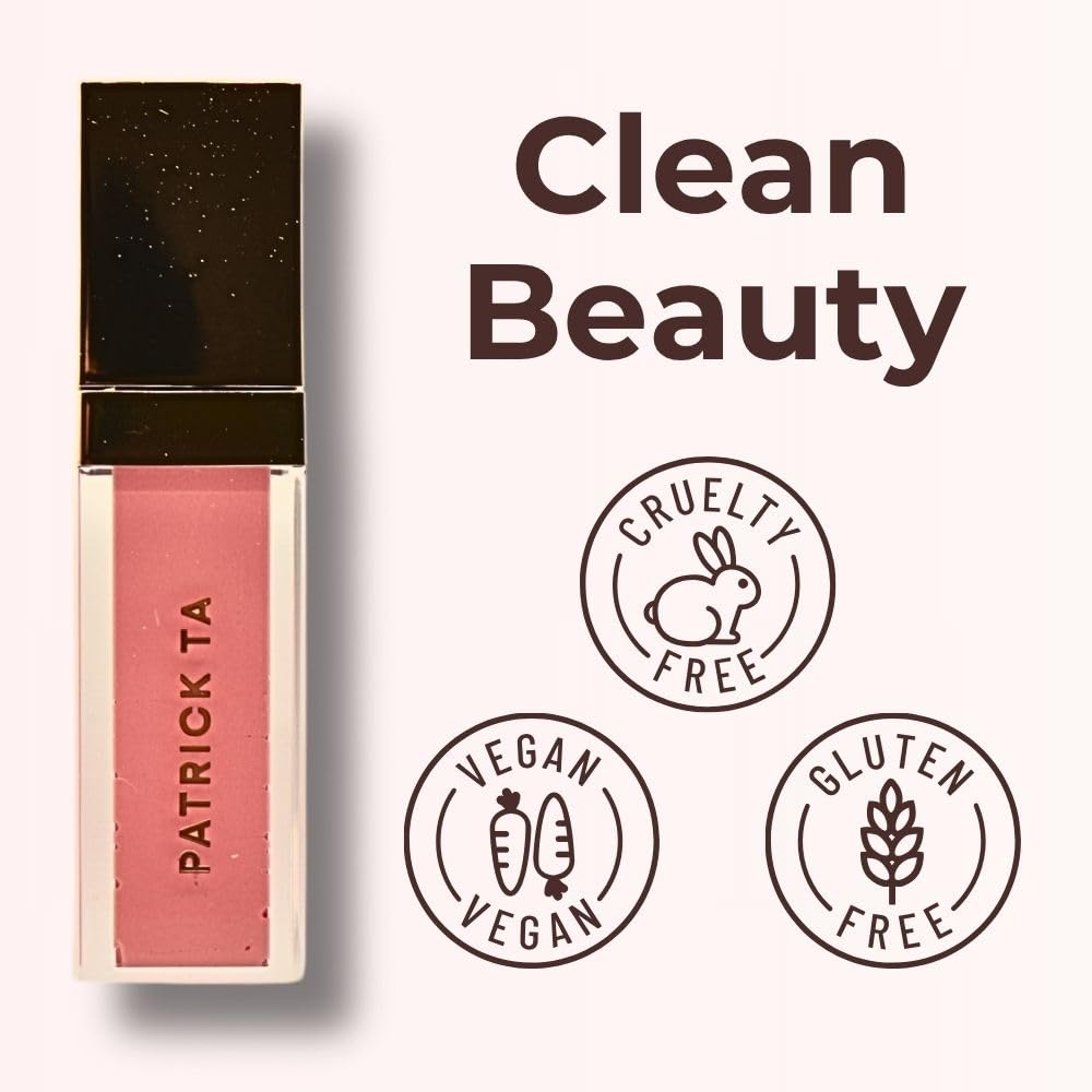PATRICK TA Major Volume Plumping Lip Gloss - Say Less - Rich Milky Pink, Superficial Beauty & Personal Care PATRICK TA