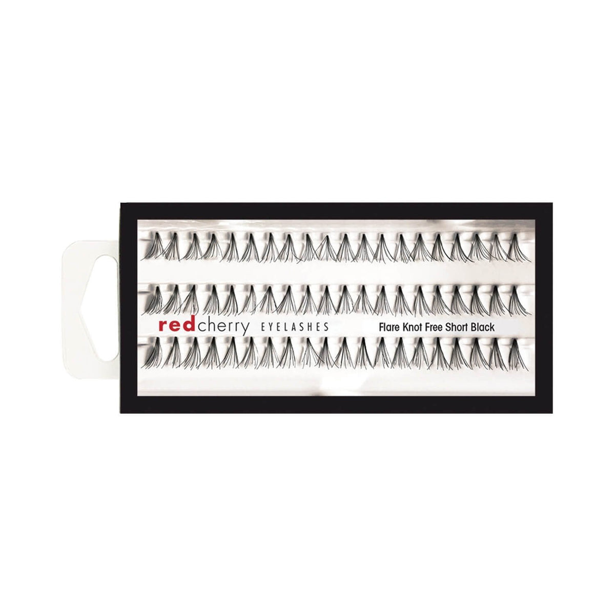 Red Cherry Knot Free Flare Short Individual Lashes, Black (Pack of 6) Beauty & Personal Care Red Cherry