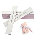 10Pcs Nail File 80/100 Grit Professional Nail Files and Buffers for Natural Nails, Double Sides Washable Block Disposable Nail Files for Nail Art DIY Beauty & Personal Care BlinkingNails