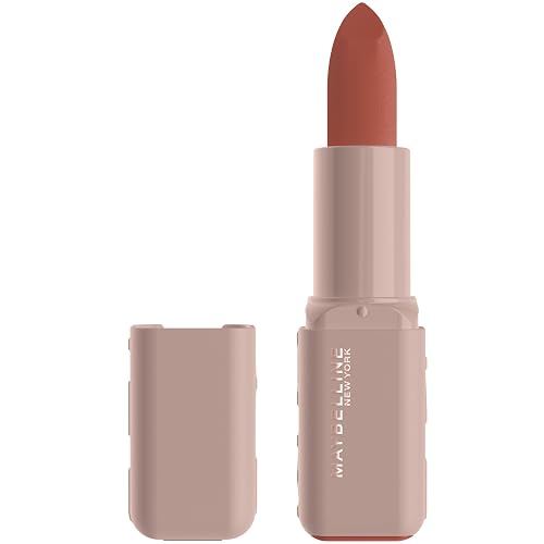 Maybelline Serum Lipstick, Hydrating Lip Makeup with 8HRs of Lip Plumping Moisture with Hyaluronic Acid + Oil Blend, 'Scuse Me (Midtone Caramel Brown Beauty & Personal Care MAYBELLINE