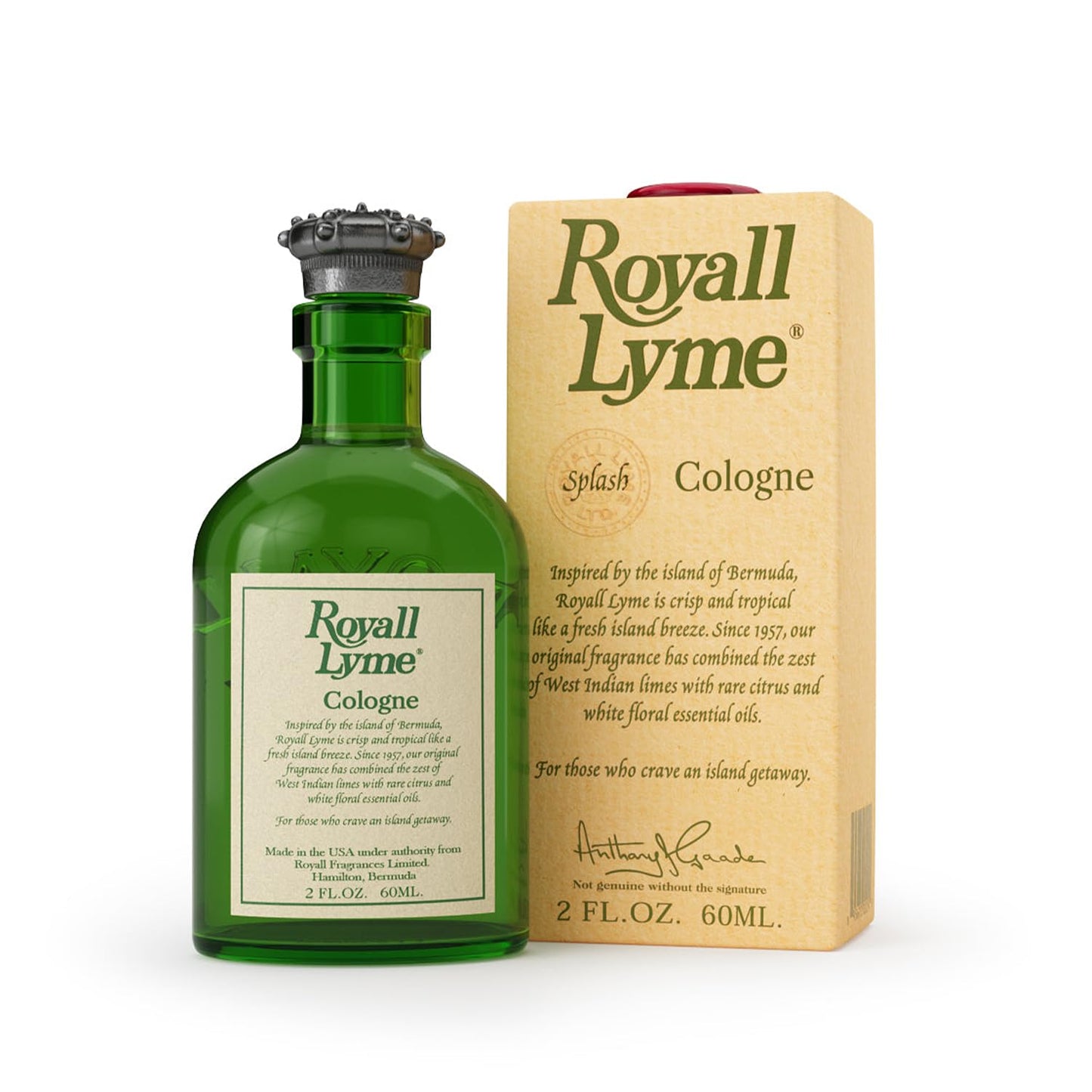 ROYALL LYME, Men's Heritage Cologne, Inspired by Bermuda - 2 Fl oz Splash Beauty & Personal Care ROYALL LYME