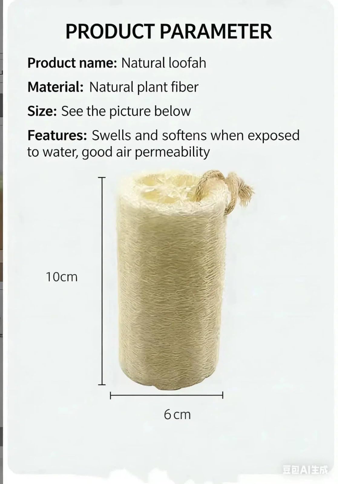 Natural Loofah Net Cleaning Brush Beauty and Personal Care CLIJTAITS