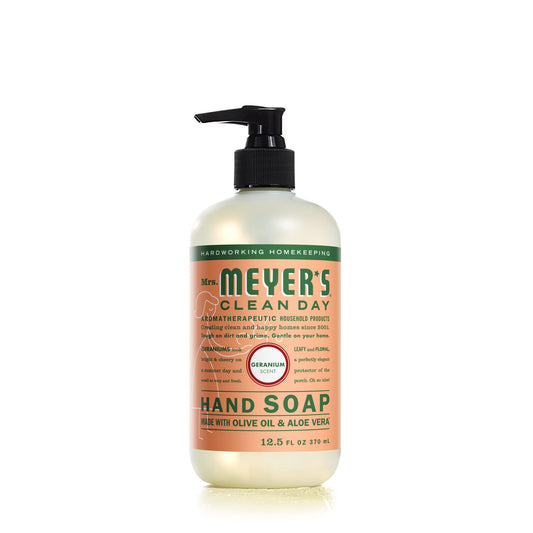 MRS. MEYER'S CLEAN DAY Hand Soap, Made with Essential Oils, Geranium, 12.5 fl. oz Beauty & Personal Care Mrs. MEYER'S