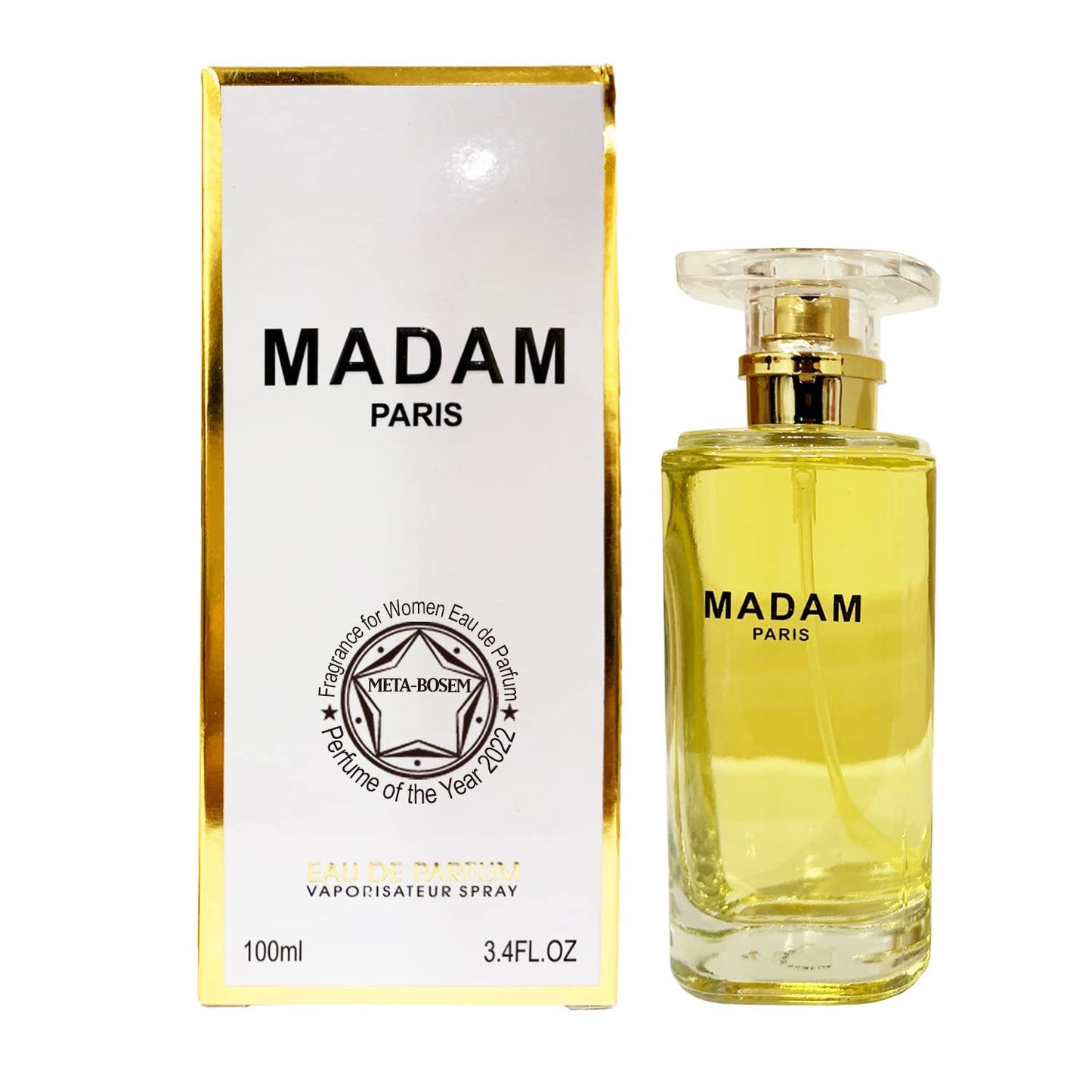 META-BOSEM Madam Paris, Women Perfume Eau de Parfum Natural Spray Fragrance - Charming Floral Scent - Classic Vanilla Notes - Holiday Gift - for All Beauty & Personal Care META-BOSEM