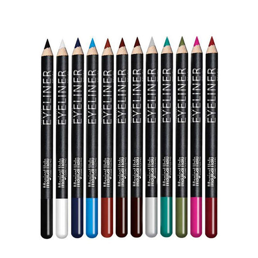Linble Eye Liner Pencil Set - 12 Assorted Colors Natural Matte Long Lasting Hypoallergenic Eyeliners Eye Makeup Soft Crayon Pencils (Black Gray Brown Beauty & Personal Care Linble