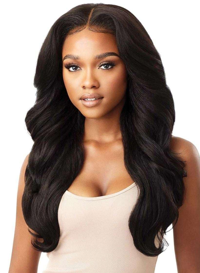 Outre Perfect Hair Line Synthetic 13x6 Faux Scalp Lace Front Wig - JULIANNE 24 (2 Dark Brown)