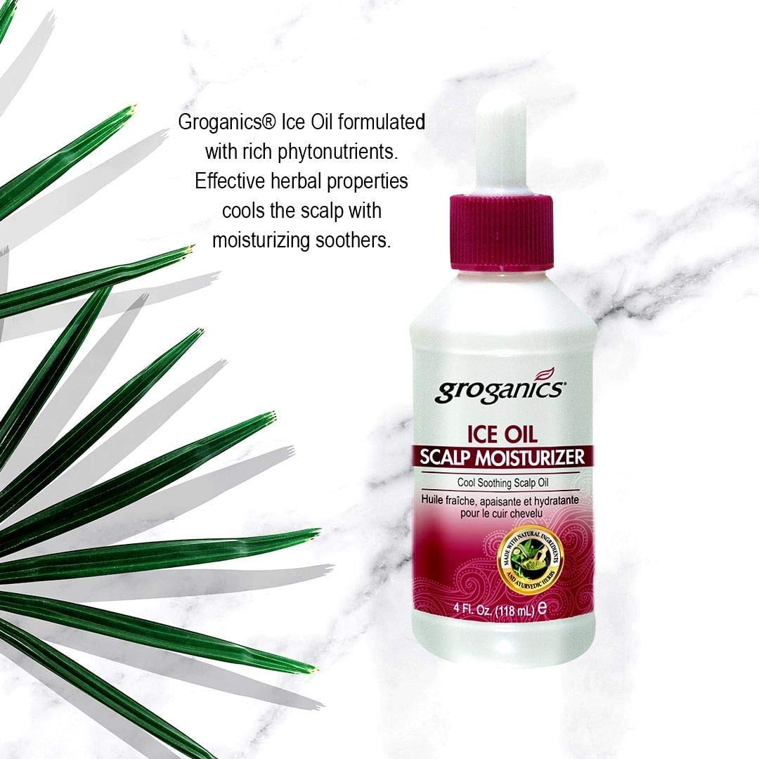 Groganics DHT Ice Oil Scalp Moisturizer, 4 Ounce (76083PUGRP1) Beauty & Personal Care Groganics