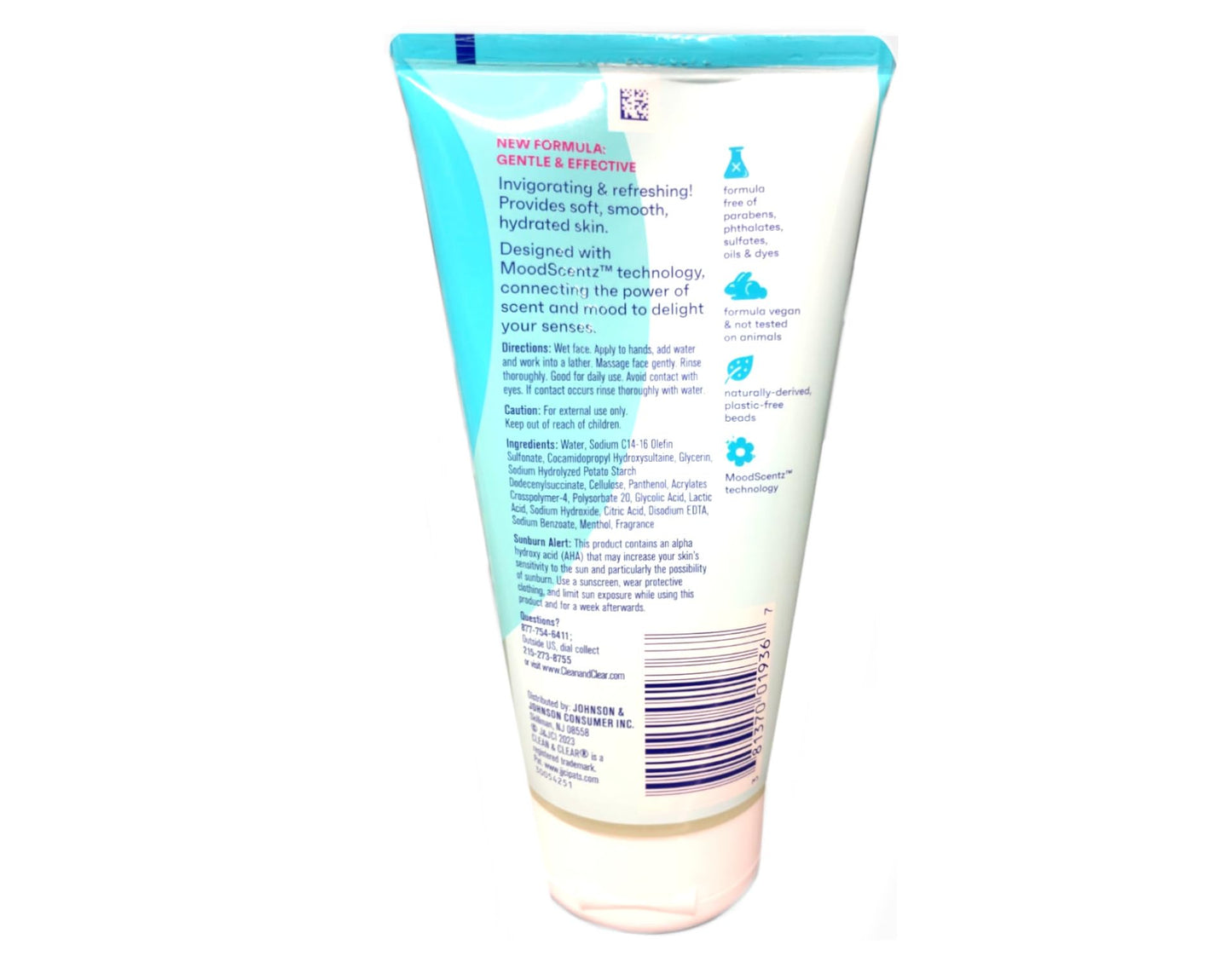 Clean & Clear Oil-Free Deep Action Exfoliating Facial Scrub, Cooling Daily Face Wash With Exfoliating Beads for Smooth Skin, Cleanses Deep Down to the Beauty & Personal Care Clean & Clear