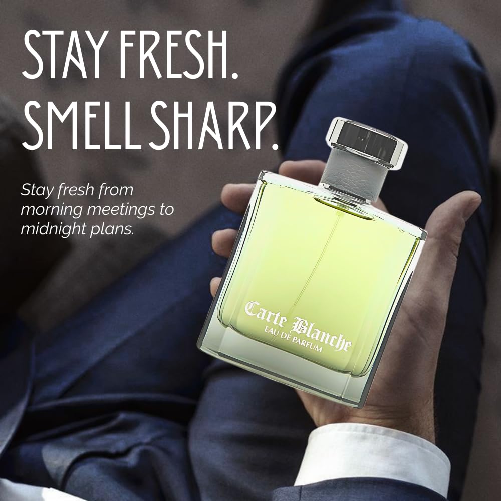 Sandora Fragrances Carte Blanche - INSPIRED by A WORLD RENOWNED MEN’S PERFUME - Tangerine, Orange, Cassia, Sandalwood - Fresh, Aquatic, Confident Beauty & Personal Care Sandora Fragrances
